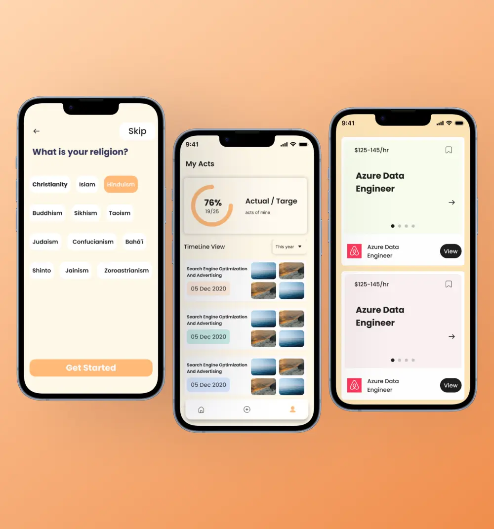 تصميم شاشة UI/UX احترافية لتطبيق موبايل أو موقع