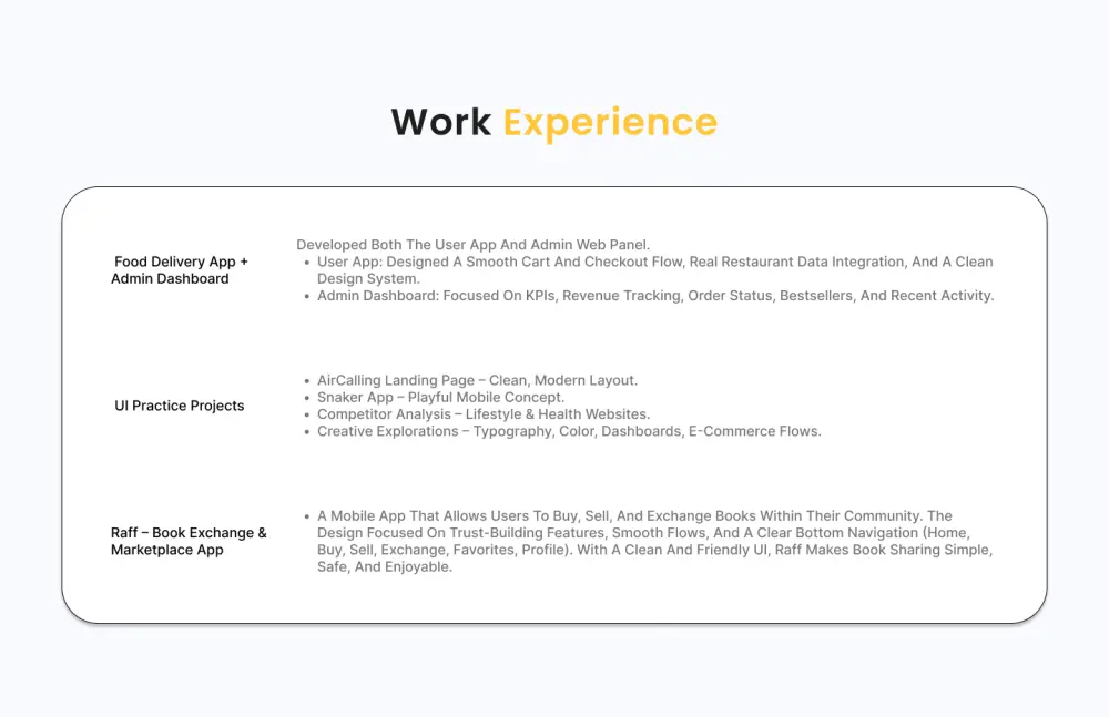 سأصمم لك بورتفوليو احترافي يبرز مهاراتك وأعمالك بطريقة جذّاب