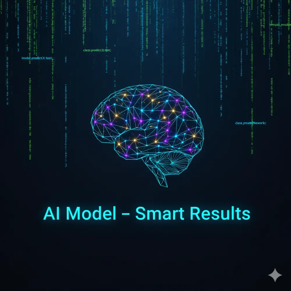 سأقوم بإنشاء نموذج ذكاء اصطناعي يتعلم من بياناتك ويعطيك نتائج دقيقة