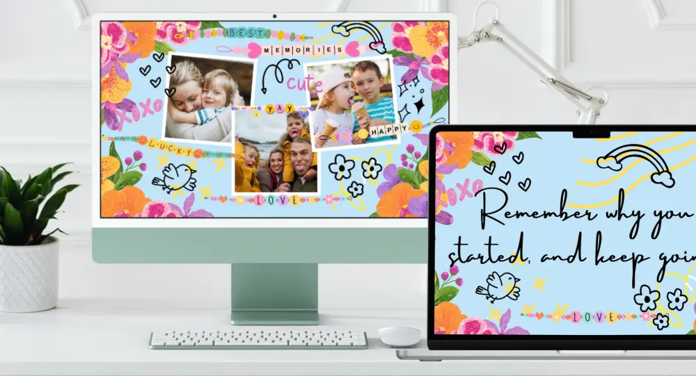 تصميم خلفية سطح مكتب مخصّصة بدقة تناسب شاشتك