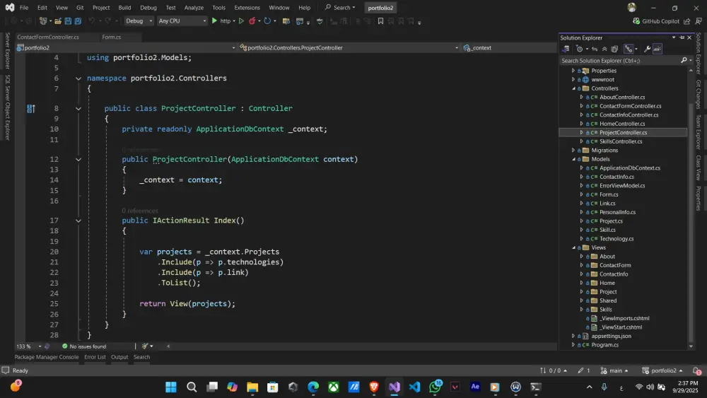 موقع شخصي لعرض الاعمال والمهارات الشخصية portfolio