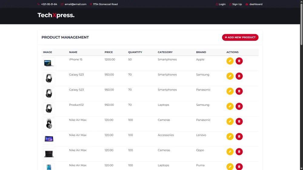 منصة لبيع البضائع الالكترونية E-commerce platform