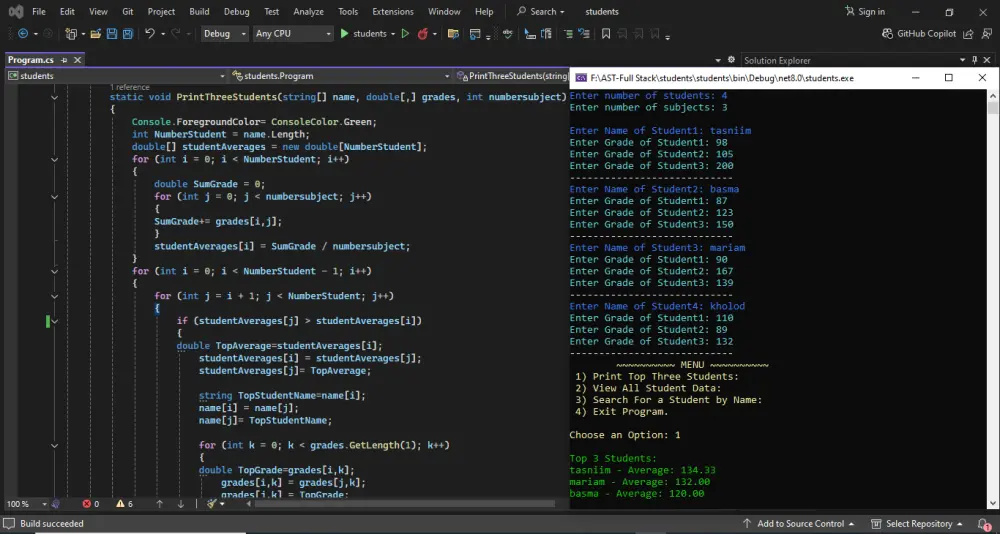كتابة أكواد C# جاهزة لحلول برمجية صغيرة وسريعة التنفيذ