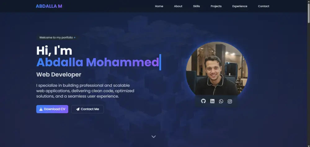 تصميم portfolio احترافي بتقنيات حديثة لعرض مهاراتك بشكل مميز