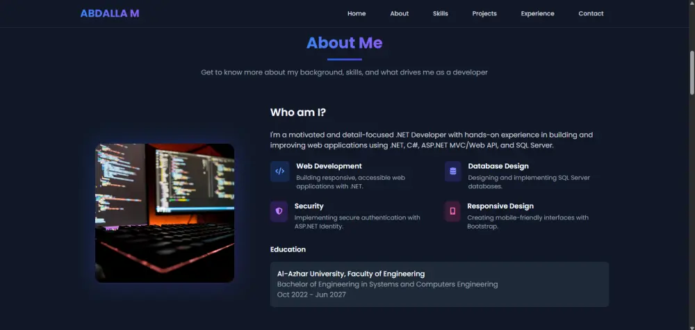 تصميم portfolio احترافي بتقنيات حديثة لعرض مهاراتك بشكل مميز