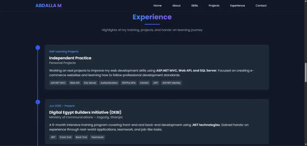 تصميم portfolio احترافي بتقنيات حديثة لعرض مهاراتك بشكل مميز