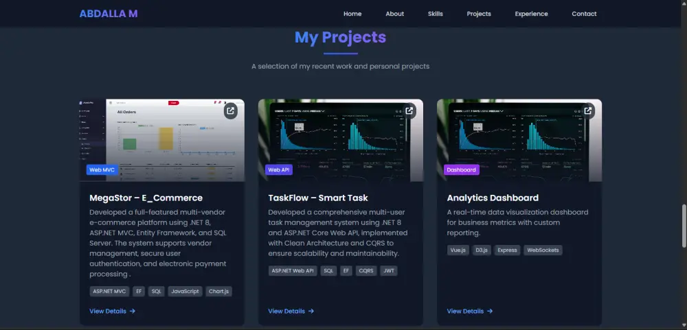 تصميم portfolio احترافي بتقنيات حديثة لعرض مهاراتك بشكل مميز
