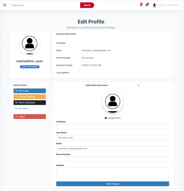 بناء مواقع  أو أنظمه كامل باستخدام ASP.NET Core و SQL Server