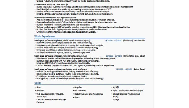 كتابة وتصميم سيرة ذاتية CV احترافية متوافقة مع ATS