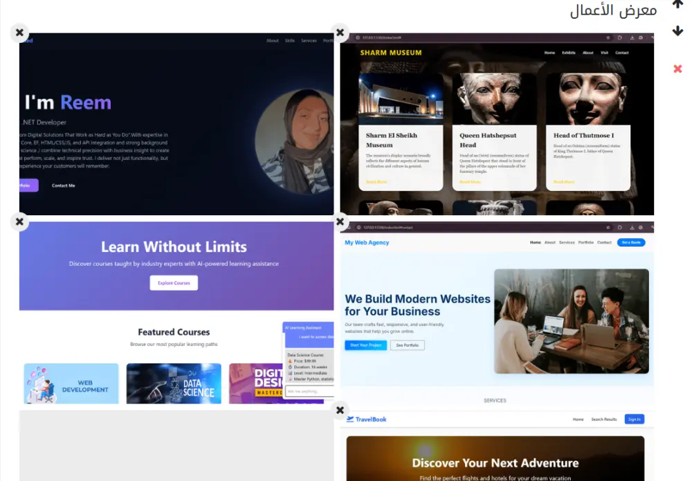 تصميم صفحة ويب احترافية باستخدام HTML,CSS,JAVASCRIPT
