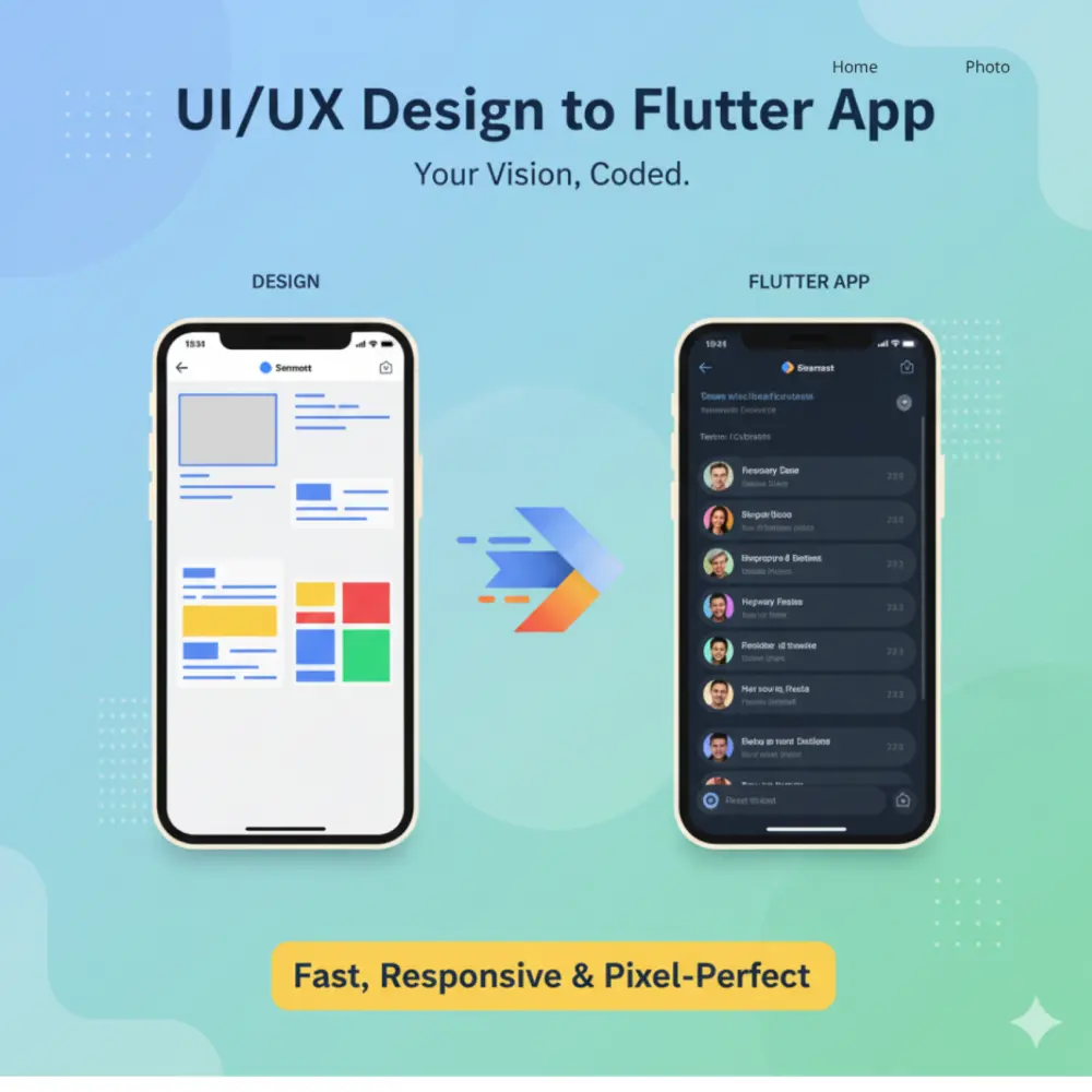سأقوم بتحويل Figma UI إلى كود احترافى Android or Flutter
