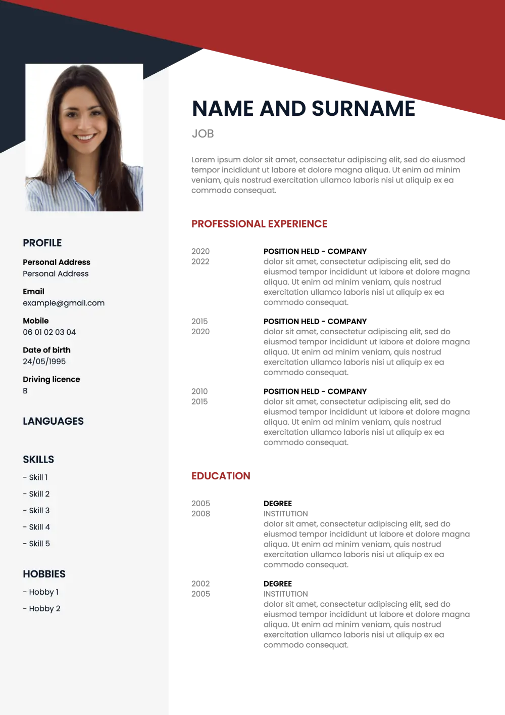 تصميم وكتابة سيرة ذاتية (CV) احترافية وجذابة جاهزة للتقديم