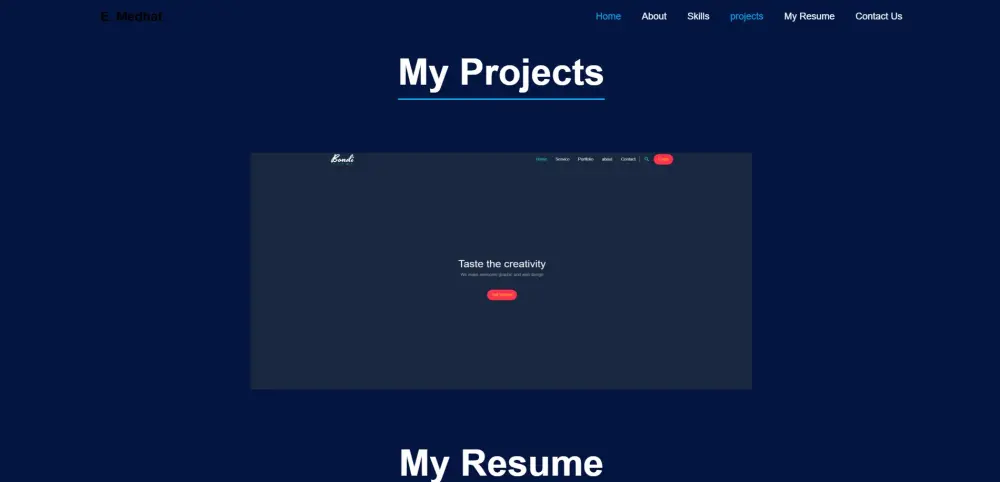 سأصمم لك بورتفوليو احترافي ومتجاوب باستخدام HTML وCSS وBoots