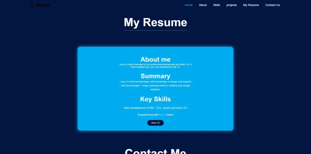 سأصمم لك بورتفوليو احترافي ومتجاوب باستخدام HTML وCSS وBoots