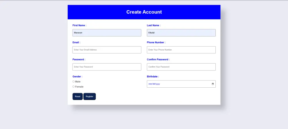 تطوير واجهة امامية متجاوبة و تفاعلية لموقع باستخدام HTML,CSS,Bootstrap,JavaScript