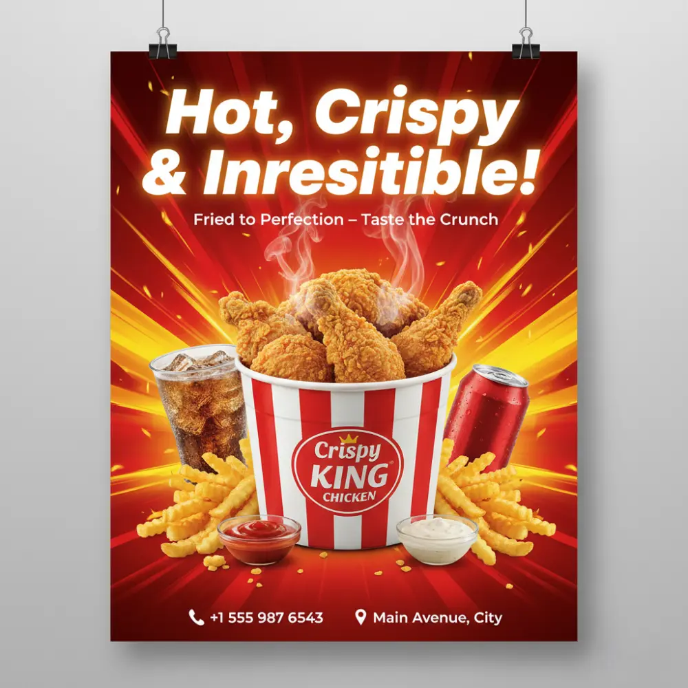 تصميم إعلانات سوشيال ميديا احترافية للمطاعم والكافيهات