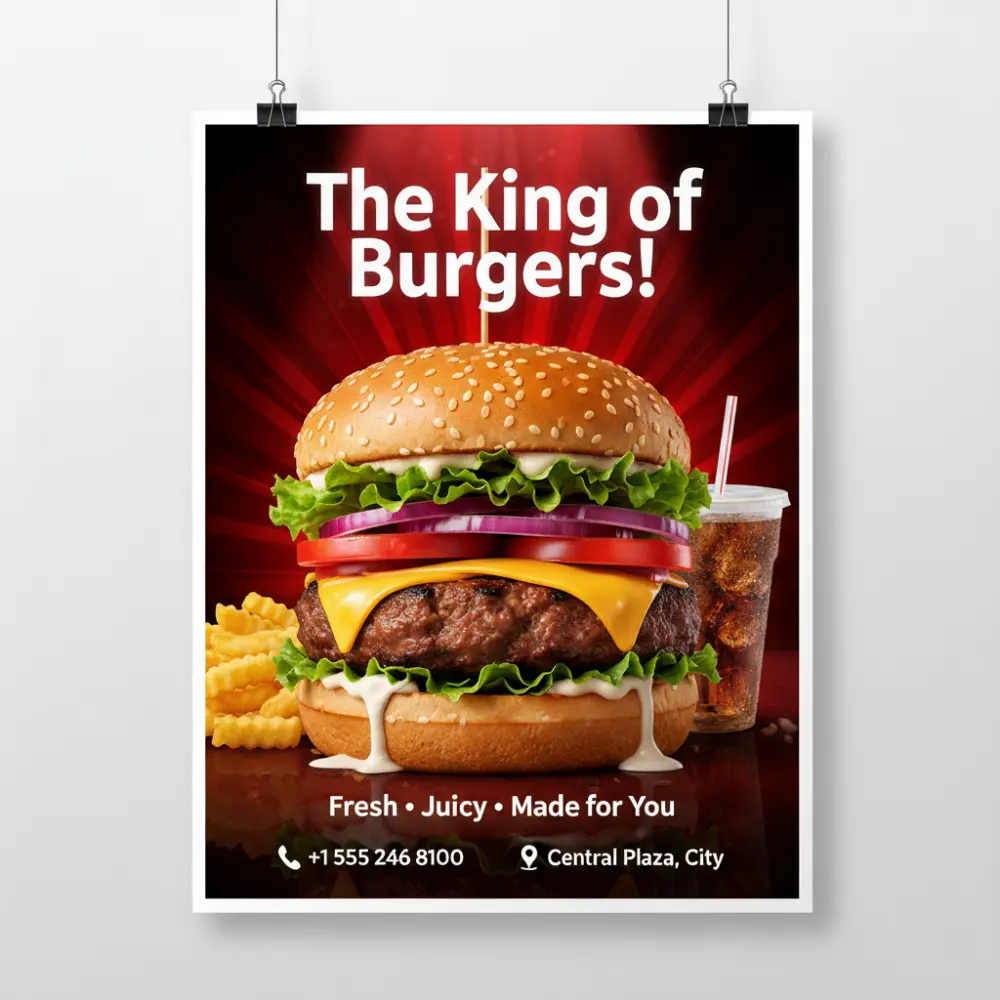 تصميم إعلانات سوشيال ميديا احترافية للمطاعم والكافيهات