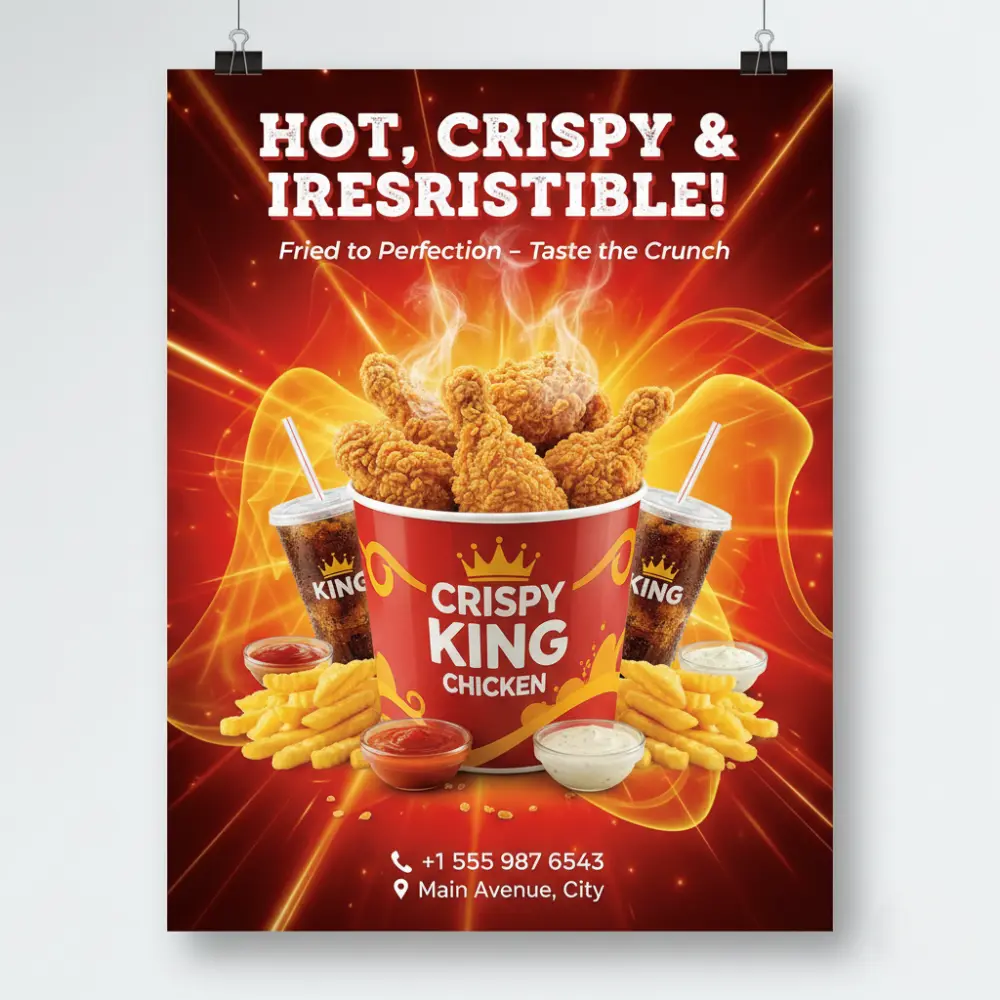 تصميم إعلانات سوشيال ميديا احترافية للمطاعم والكافيهات