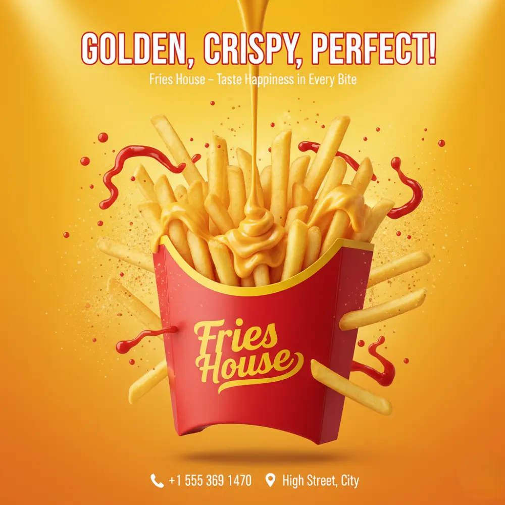 تصميم إعلانات سوشيال ميديا احترافية للمطاعم والكافيهات