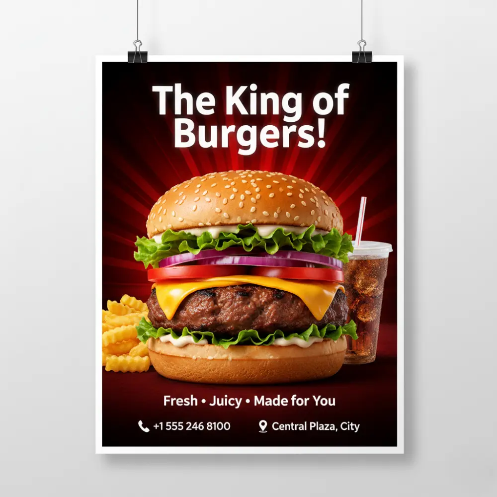 تصميم إعلانات سوشيال ميديا احترافية للمطاعم والكافيهات