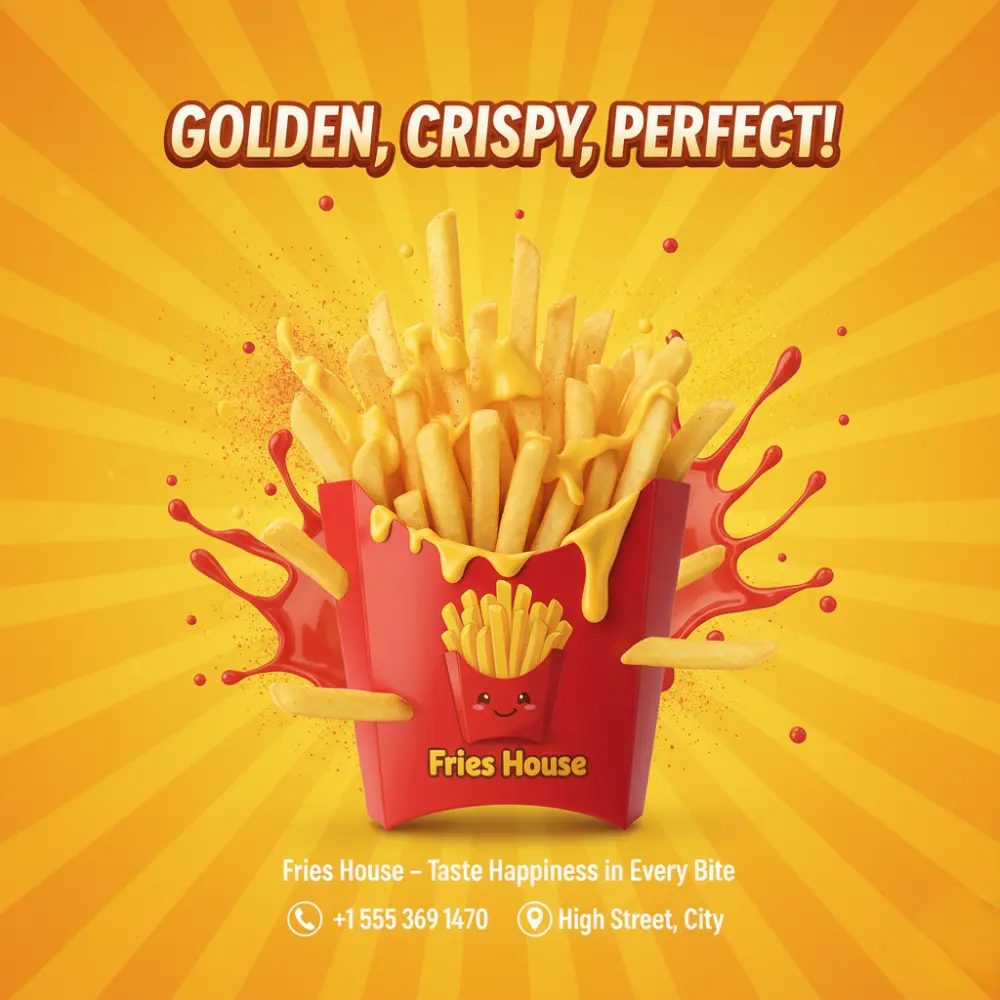 تصميم إعلانات سوشيال ميديا احترافية للمطاعم والكافيهات