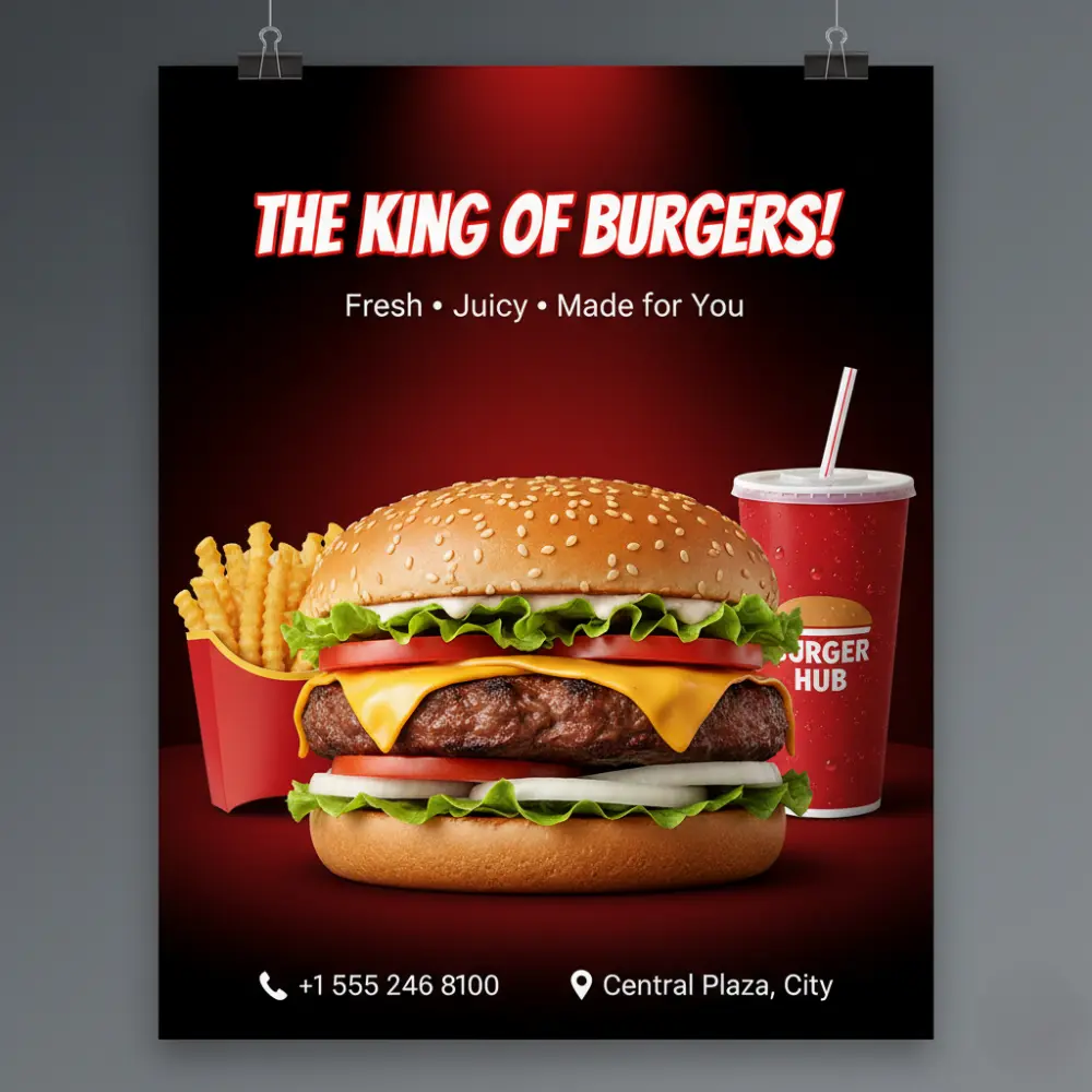 تصميم إعلانات سوشيال ميديا احترافية للمطاعم والكافيهات