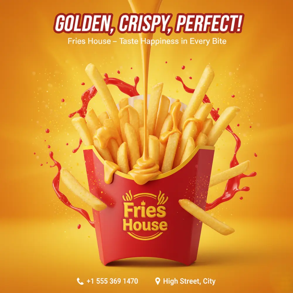 تصميم إعلانات سوشيال ميديا احترافية للمطاعم والكافيهات