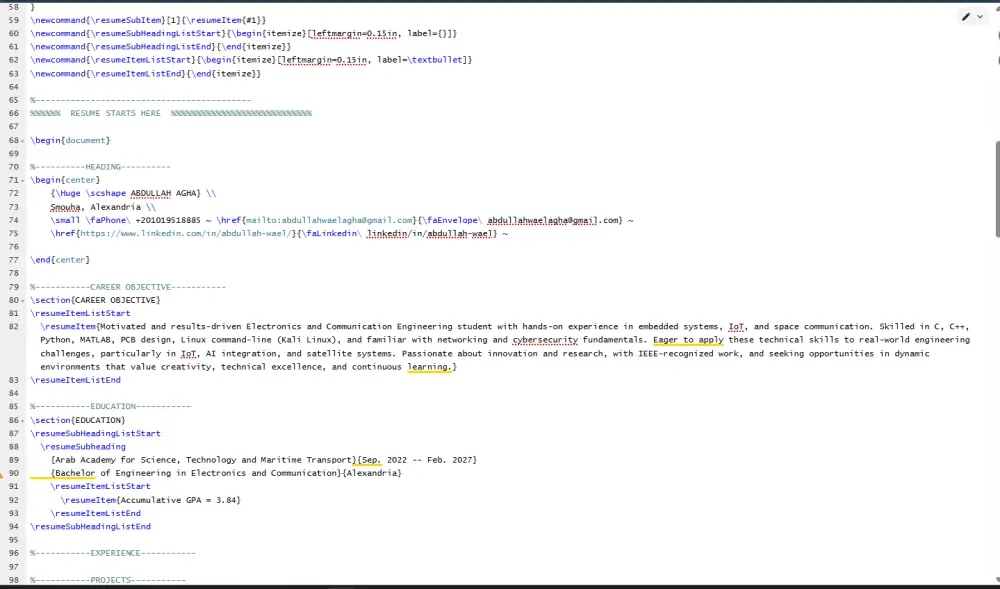 تصميم بورتفوليو و CV احترافي مميز لعرض أعمالك ومهاراتك