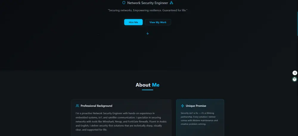 تصميم بورتفوليو و CV احترافي مميز لعرض أعمالك ومهاراتك