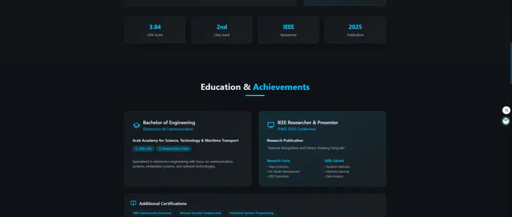 تصميم بورتفوليو و CV احترافي مميز لعرض أعمالك ومهاراتك