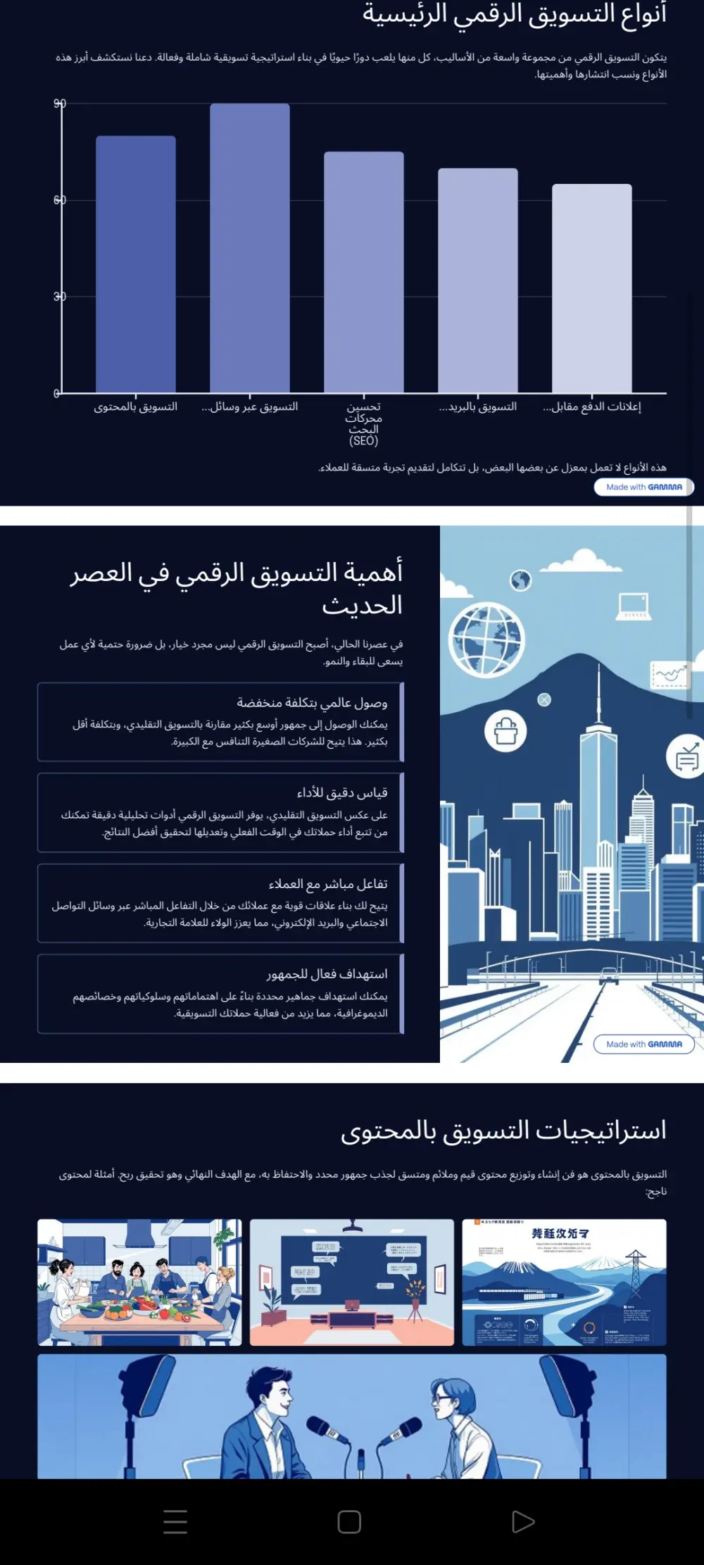 عمل عرض تقديمي احترافي انفوجرافيك