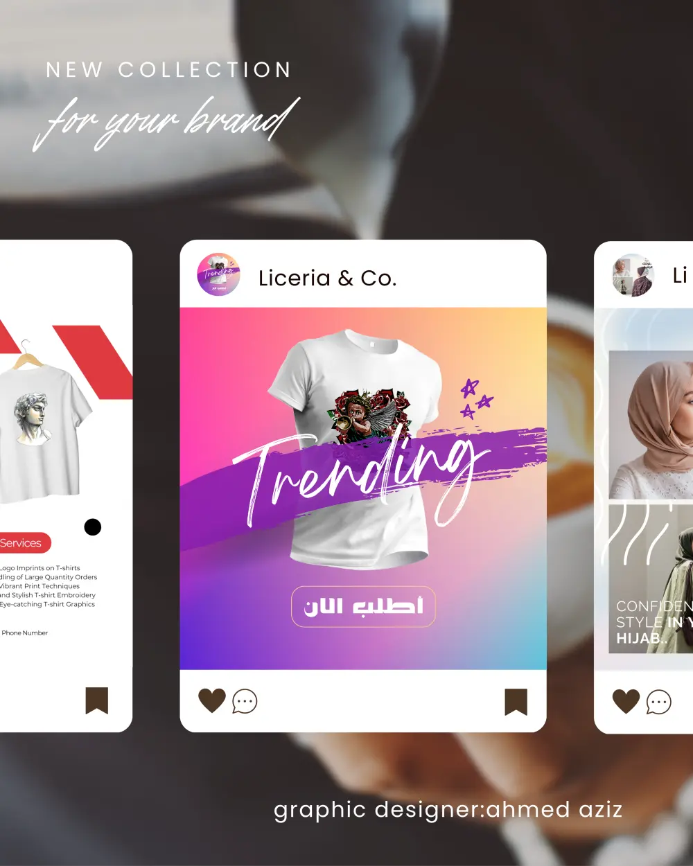 تصميم بوستات سوشيال ميديا احترافية بجودة عالية