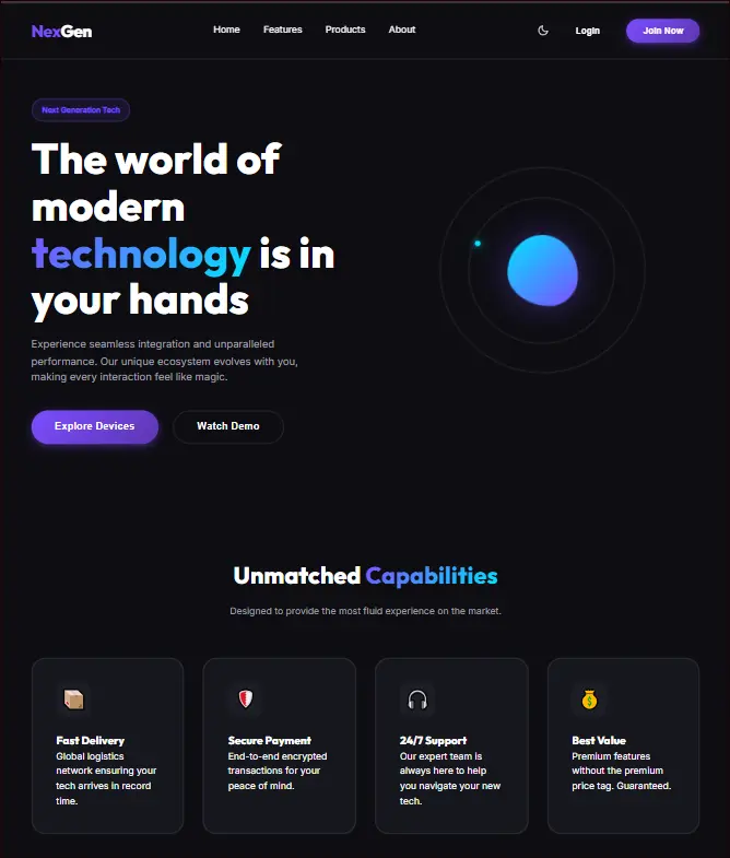 تحويل أي تصميم إلي صفحات هبوط Landing pages أو واجهة أمامية احترافية
