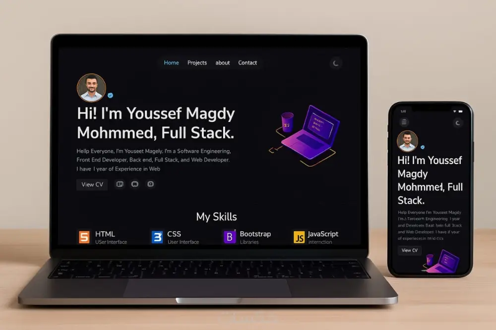 إنشاء موقع ويب كامل احترافي (شخصي / شركة / بورتفوليو)