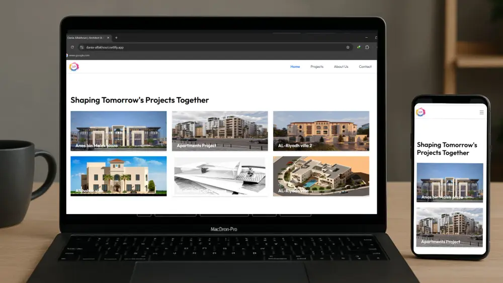 إنشاء موقع ويب كامل احترافي (شخصي / شركة / بورتفوليو)