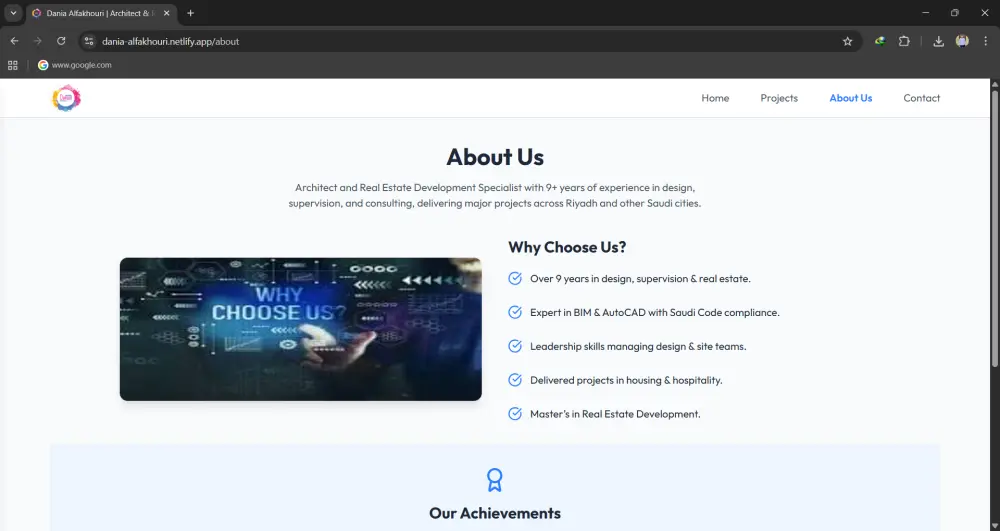 إنشاء موقع ويب كامل احترافي (شخصي / شركة / بورتفوليو)