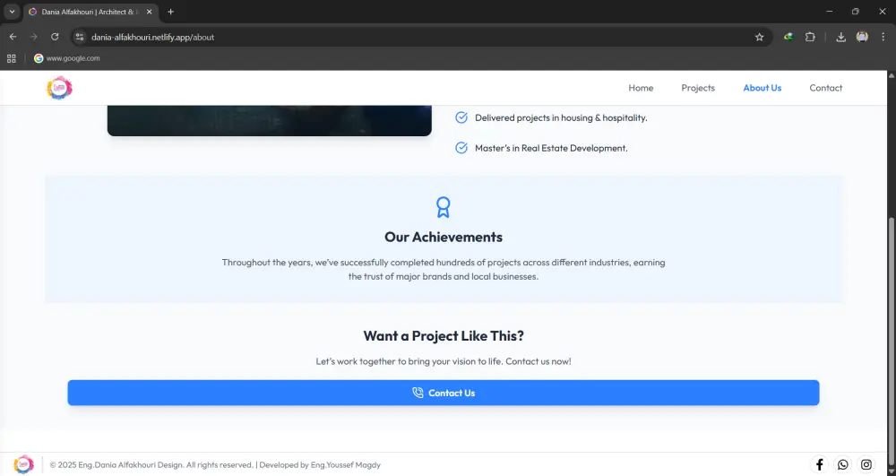إنشاء موقع ويب كامل احترافي (شخصي / شركة / بورتفوليو)
