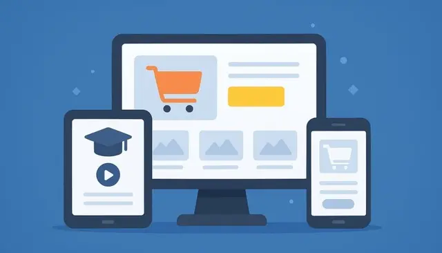 تطوير منصة ويب كاملة متجر إلكتروني، نظام تعليمي، مدونة