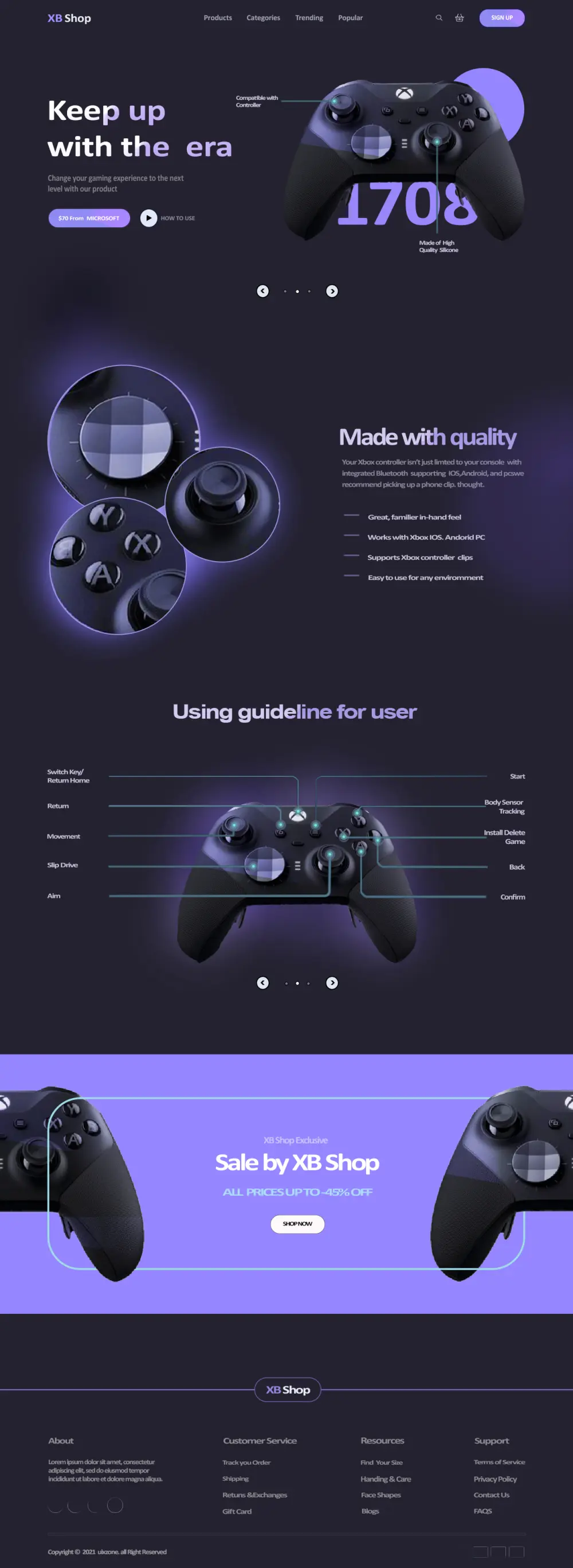 خدمة Landing Page