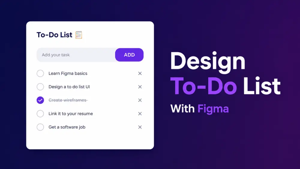 تصميم UI/UX لتطبيق إدارة المهام (To-Do List) باستخدام Figma