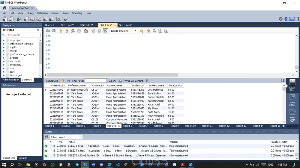 إنشاء قاعدة بيانات