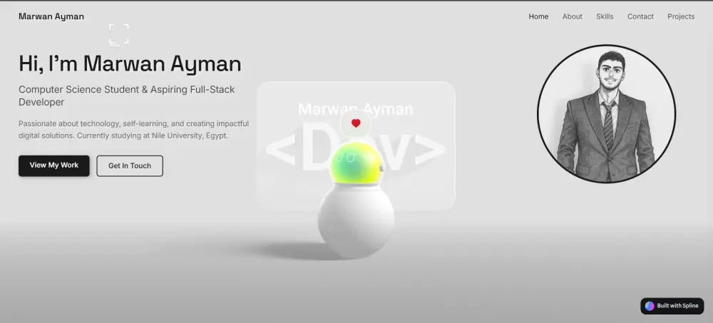 تصميم وتطوير بورتفوليو شخصي احترافي ومتجاوب لجميع الأجهزة