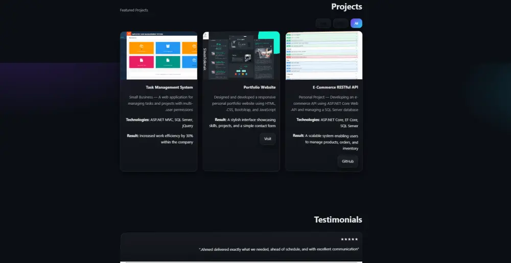 تصميم وإنشاء موقع Portfolio احترافي لعرض أعمالك ومشاريعك