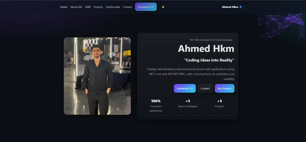 تصميم وإنشاء موقع Portfolio احترافي لعرض أعمالك ومشاريعك