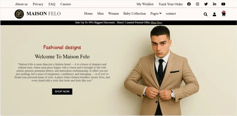 تصميم وتطوير واجهات مواقع احترافية