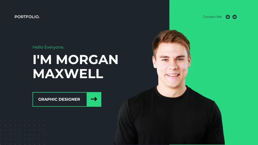 تصميم بورتفوليو احترافي مميز لعرض أعمالك وهويتك الشخصية