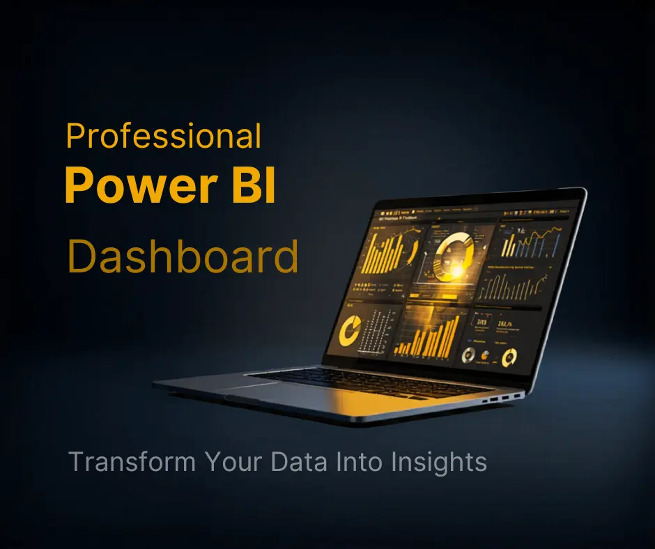 سأقوم بإنشاء لوحة معلومات احترافية Power BI وتحليل البيانات