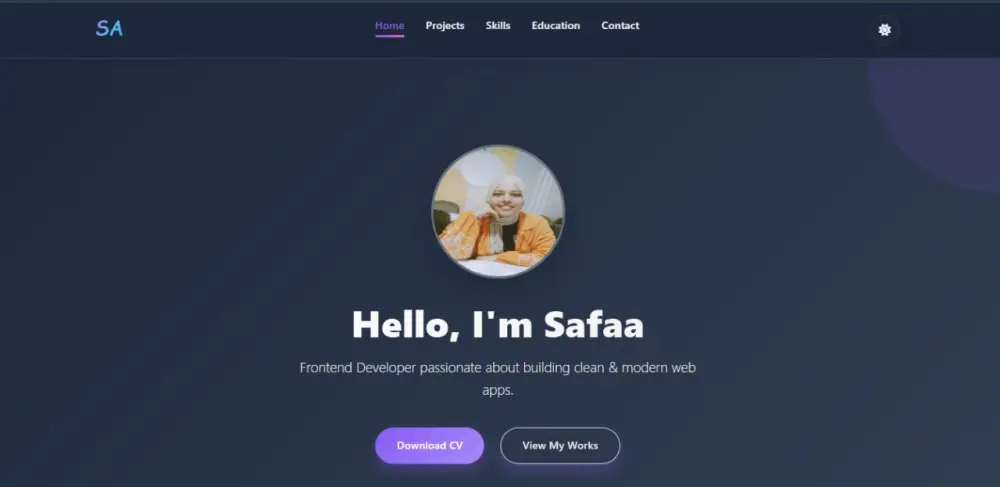 تصميم موقع شخصي (Portfolio) مميز للتعريف بك وعرض أعمالك