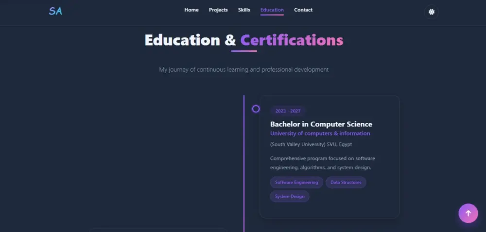 تصميم موقع شخصي (Portfolio) مميز للتعريف بك وعرض أعمالك