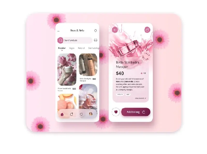 تصميم واجهات UI/UX تعبر عن هوية مشروعك بأسلوب أنيق وسهل الاستخدام (Mobile, web, Dashoard)